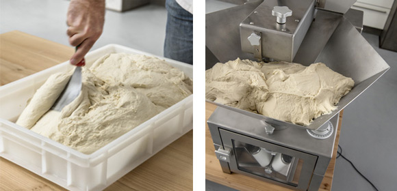 For soft and sticky dough